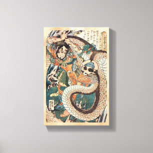 Utagawa Kuniyoshi suikoden kämpfende Leinwanddruck
