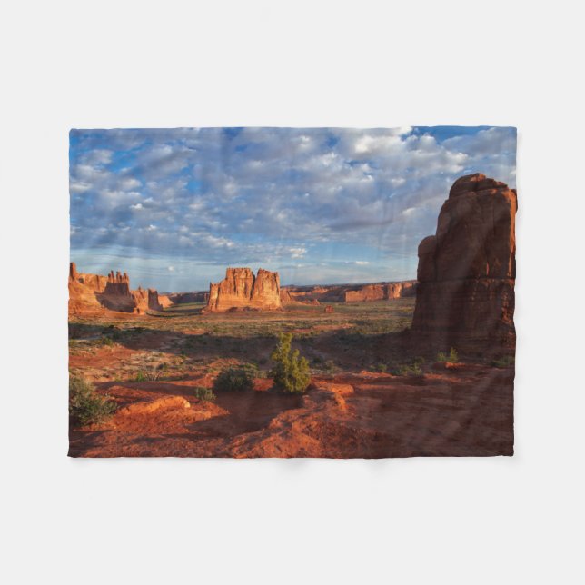 Utah, Arches National Park, Felsformationen 1 Fleecedecke (Vorderseite (Horizontal))