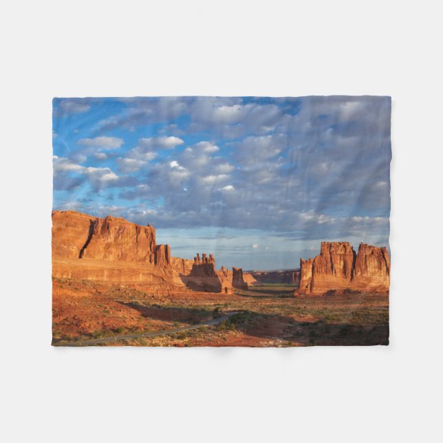 Utah, Arches National Park, Felsformationen 2 Fleecedecke (Vorderseite (Horizontal))
