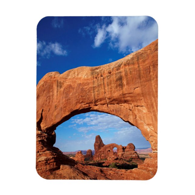 Utah, Arches National Park, Turret Arch 2 Magnet (Vertikal)