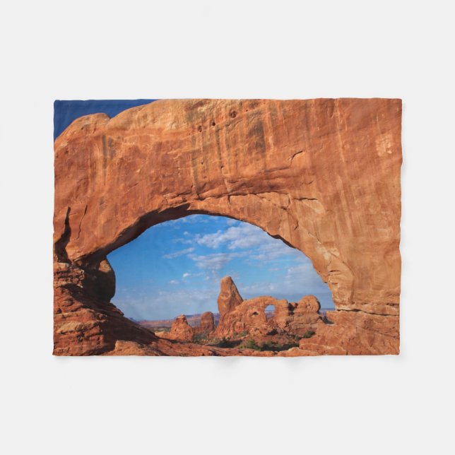 Utah, Arches National Park, Turret Arch 3 Fleecedecke (Vorderseite (Horizontal))