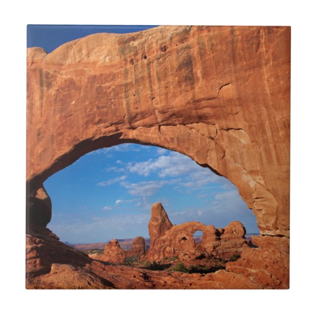 Utah, Arches National Park, Turret Arch 3 Fliese (Vorderseite)