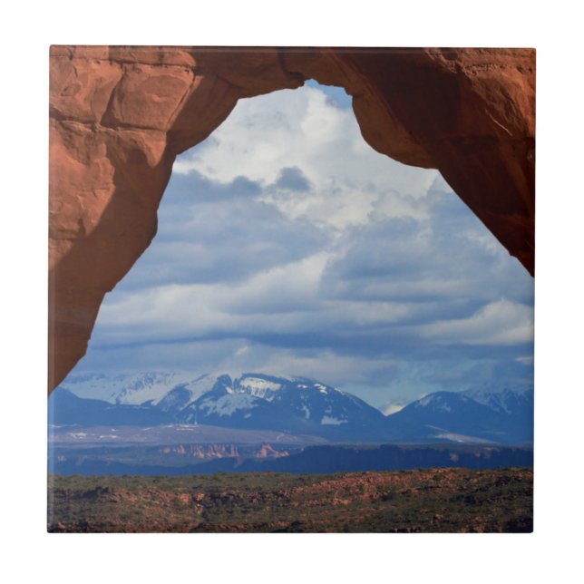 Utah, Arches-Nationalpark, Delikatbogen Fliese (Vorderseite)