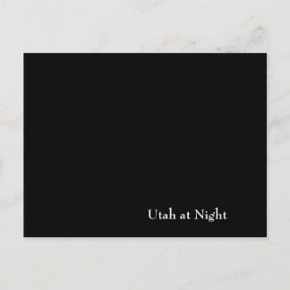 Utah at Night Postkarte