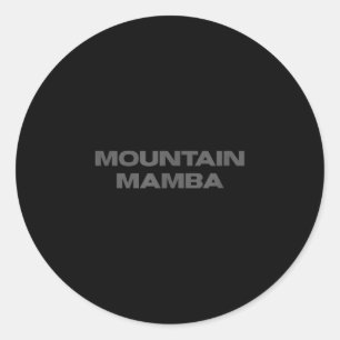 Utah Basketball Fan Mountain Mamba  Runder Aufkleber