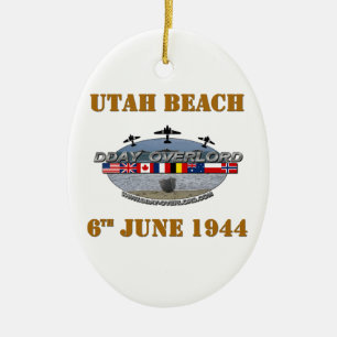 Utah Beach 6t Uhr June 1944 Keramikornament
