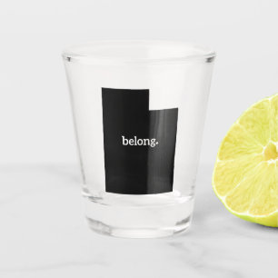 Utah Belong Staat Map Schnapsglas