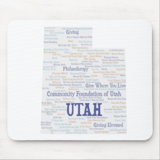UTAH - Benutzerdefinierte Word-Cloud Mousepad