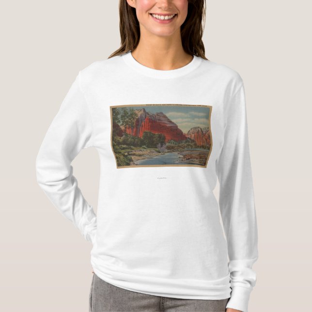 Utah - Berg majestätisch u. die Landung des Engels T-Shirt (Vorderseite)