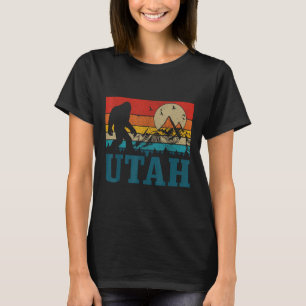 Utah Bigfoot Vintage Berge Wandern Camping Jagd T-Shirt