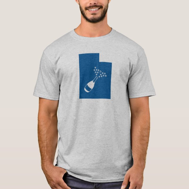 Utah Champagne Pulver T-Shirt (Vorderseite)