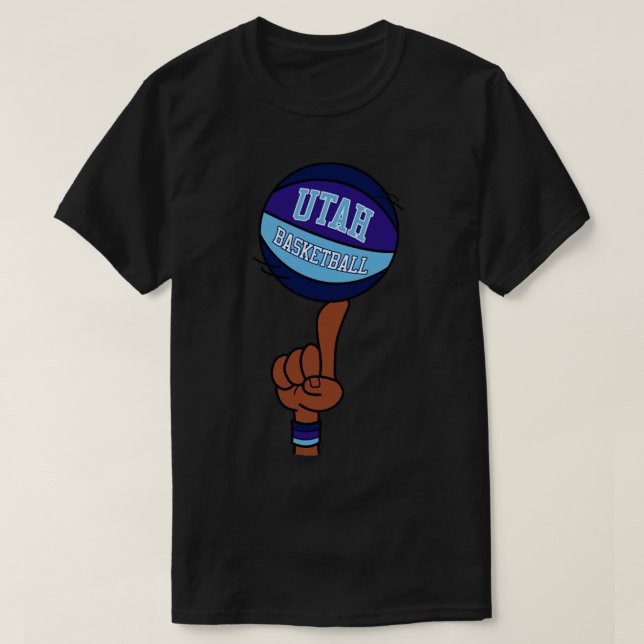 Utah Classic Basketball Finger Spin T-Shirt (Design vorne)