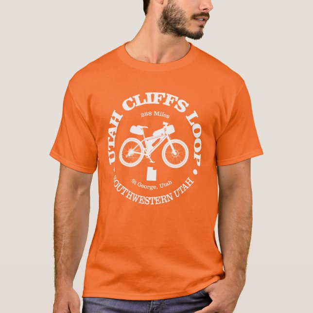 Utah Cliffs Loop (Radfahren) T-Shirt (Vorderseite)