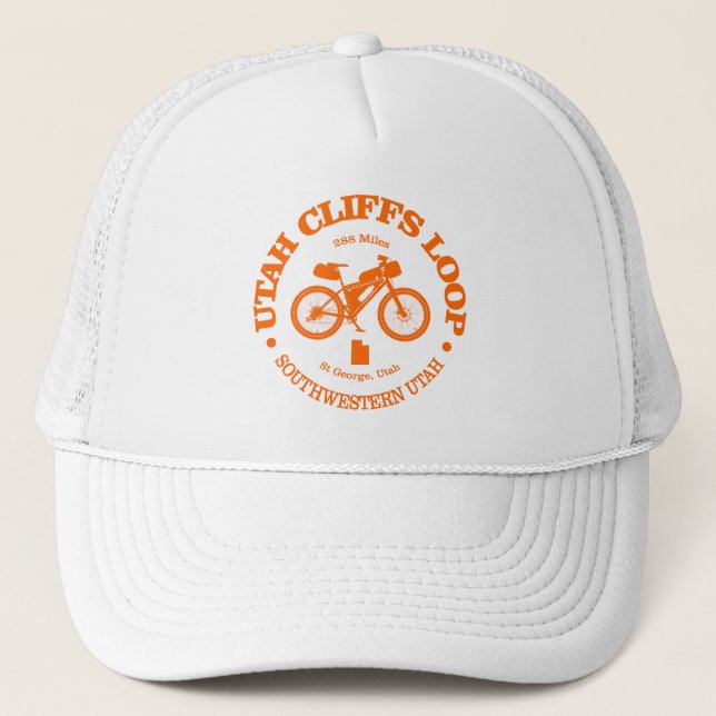 Utah Cliffs Loop (Radfahren) Truckerkappe (Vorderseite)