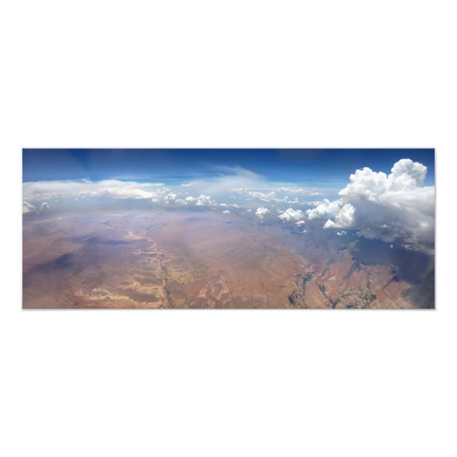 Utah Cloudscape ab 36.000 Fuß Fotodruck (Vorne)