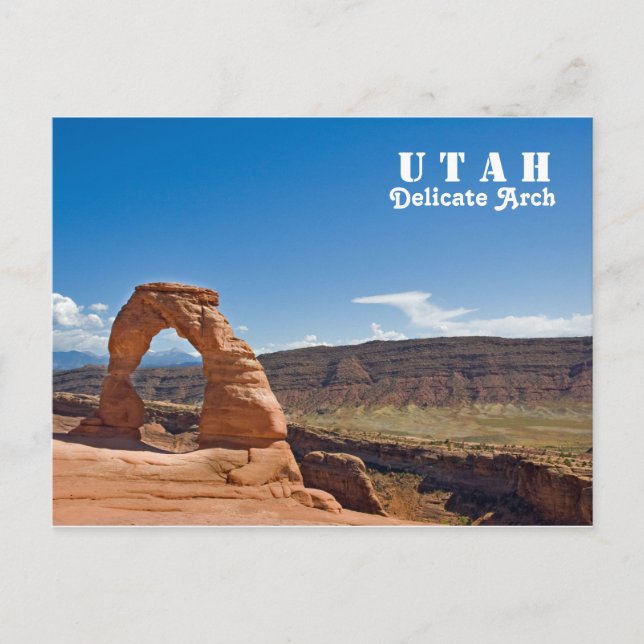 Utah Delicate Arch Postkarte (Vorderseite)