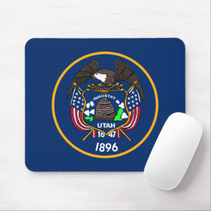 Utah: Der beehive Staat US-Flagge, Industrie Mousepad