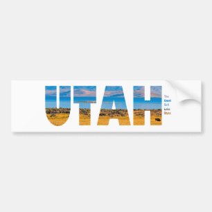 Utah Der große Salzsee Staat Autoaufkleber