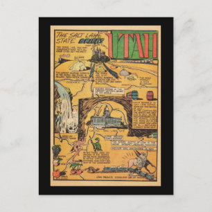 Utah, der Staat des Salzsees Postkarte