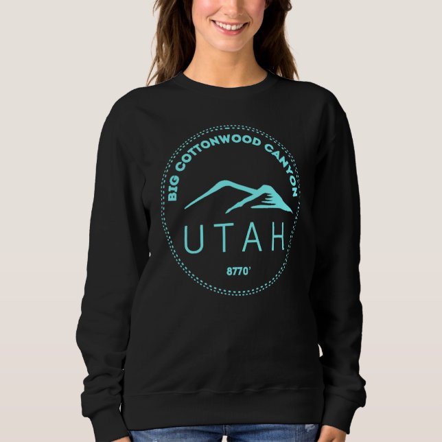 Utah Elevated Mountain Retro Sweatshirt (Vorderseite)