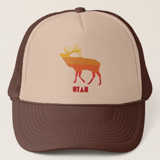 Utah Elk Truckerkappe (Vorderseite)