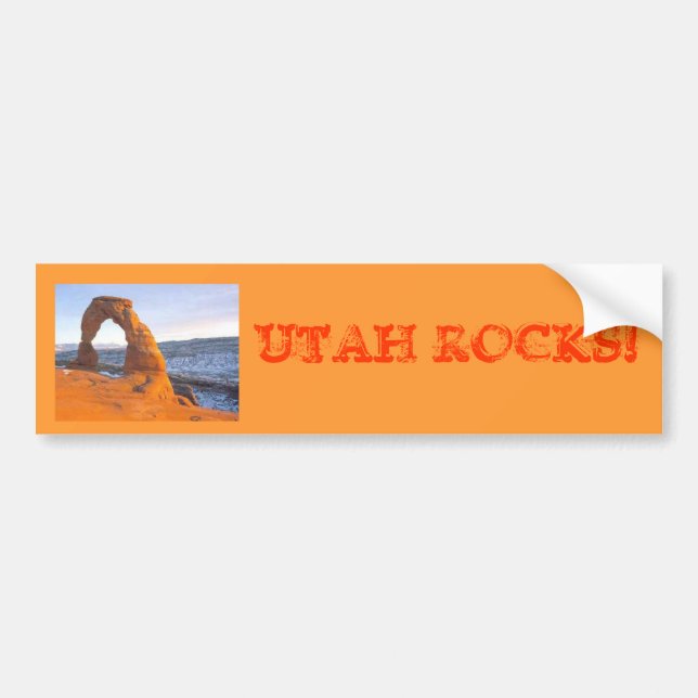 Utah-Felsen, UTAH-FELSEN! Autoaufkleber (Vorne)