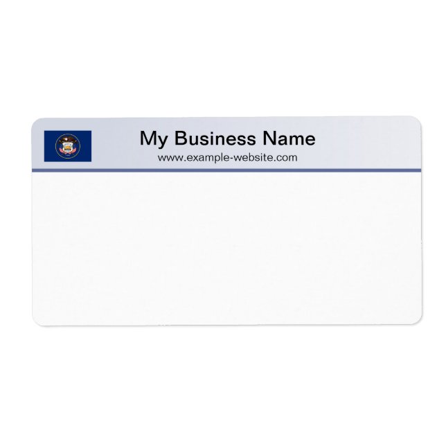 Utah Flag Header Shipping Label (Vorne)