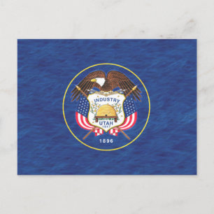 UTAH FLAG POSTKARTE