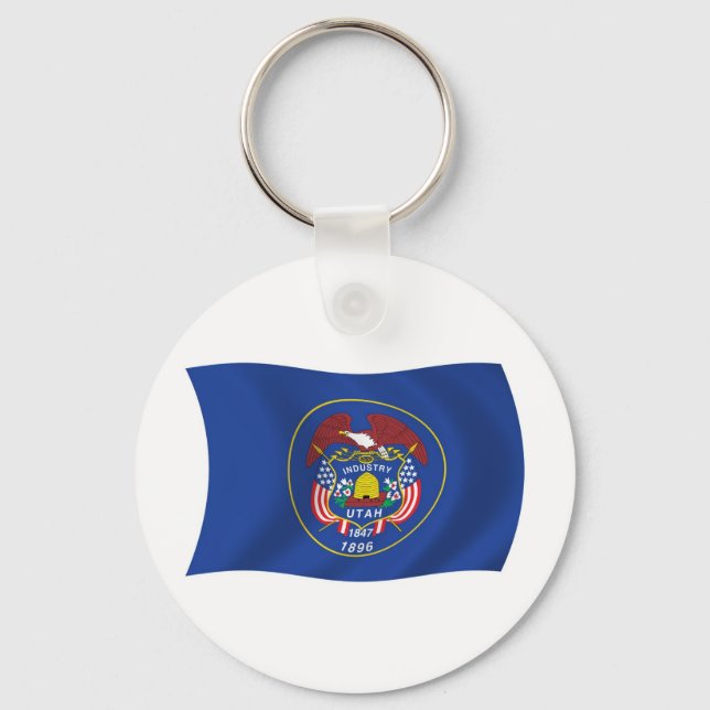 Utah Flag Schlüsselanhänger (Vorderseite)