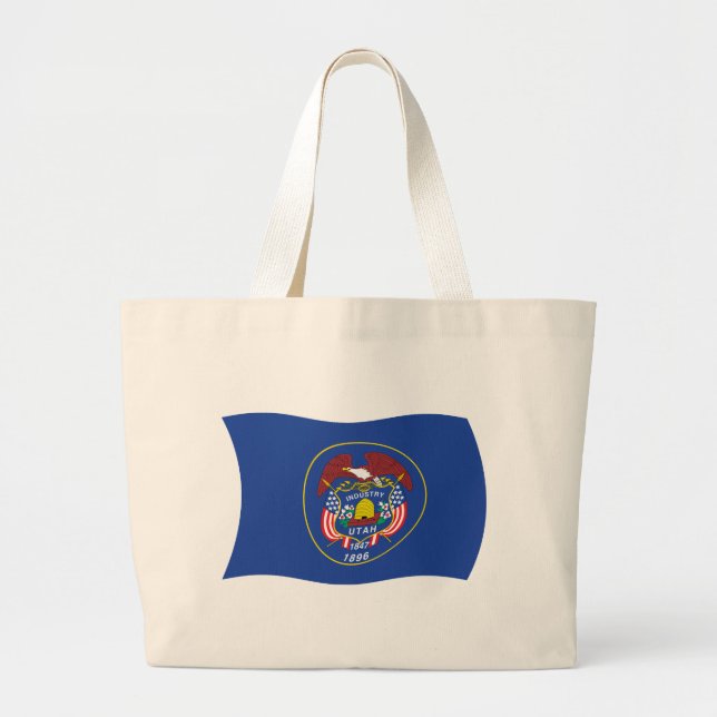 Utah Flag Tote Bag Jumbo Stoffbeutel (Vorne)
