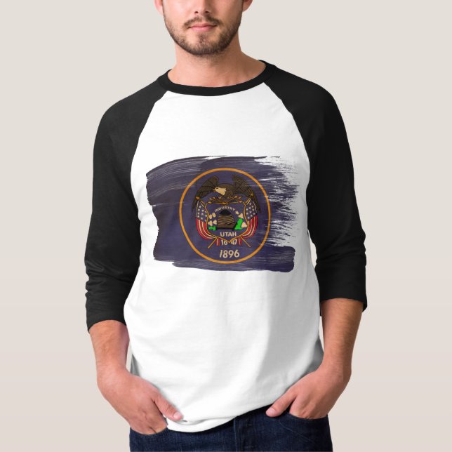 Utah-Flagge T-Shirt (Vorderseite)
