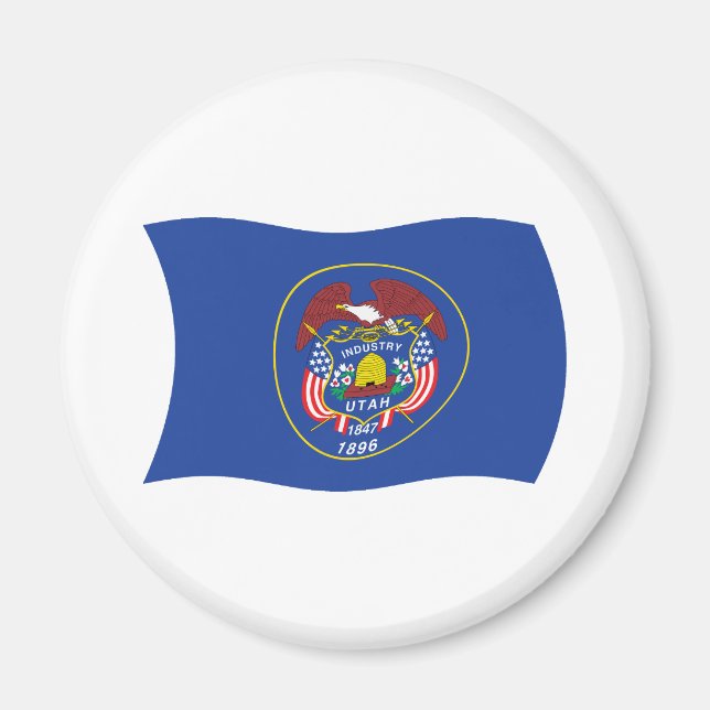 Utah-Flaggenmagnet Magnet (Vorne)