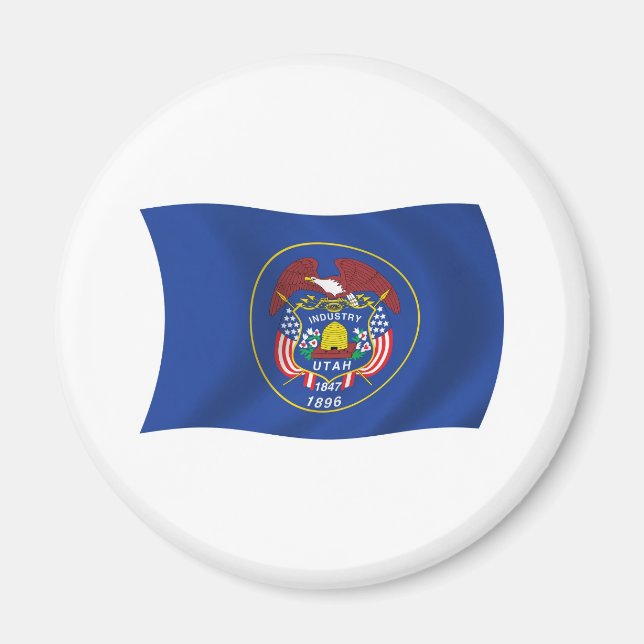 Utah-Flaggenmagnet Magnet (Vorne)