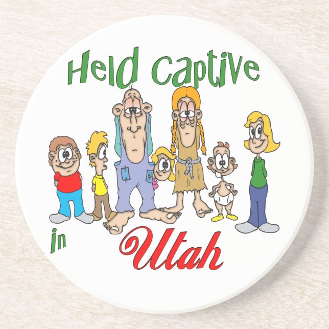 Utah Funny Trailer Park Sandstone Untersetzer (Vorne)