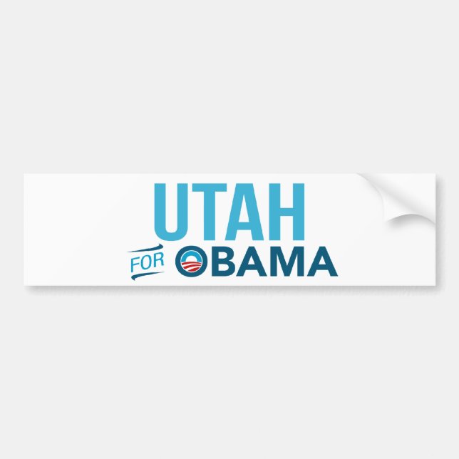 Utah für Barack Obama Biden Autoaufkleber (Vorne)