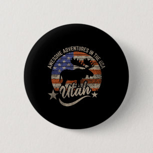 Utah Gaben Bekleidung Wandern Camping Jagd Button