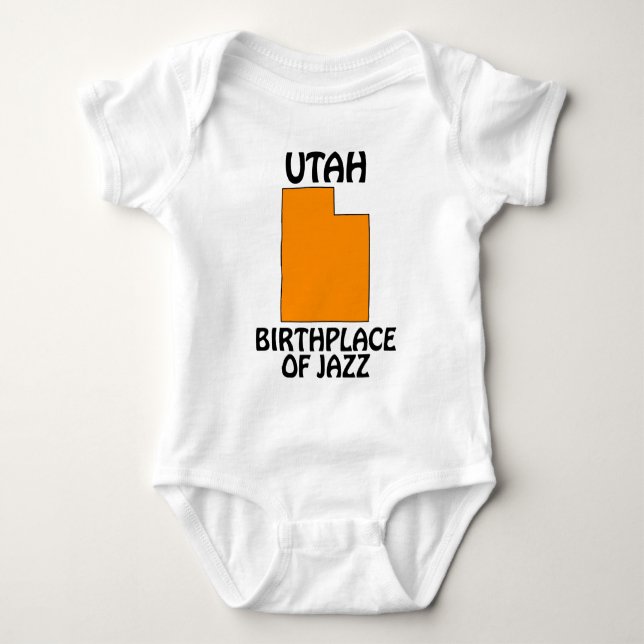 Utah - Geburtsort von Jazz Baby Strampler (Vorderseite)