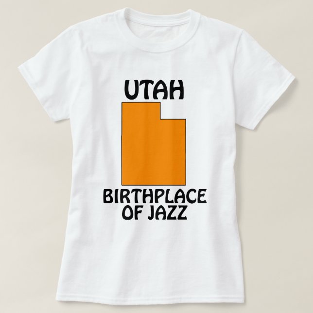 Utah - Geburtsort von Jazz T-Shirt (Design vorne)