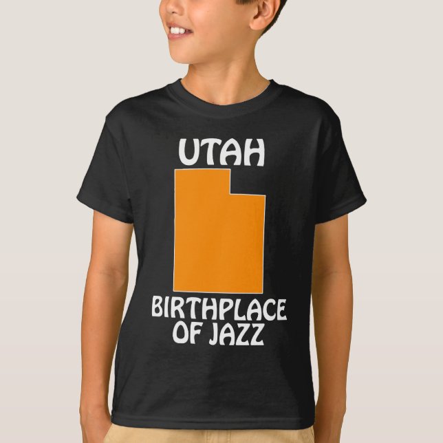 Utah - Geburtsort von Jazz T-Shirt (Vorderseite)