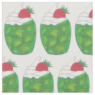 UTAH Green Gelatin Dessert Parfait Strawberry Food Stoff