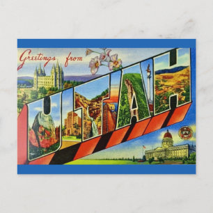 Utah Gruß Vintage-Postkarte Postkarte