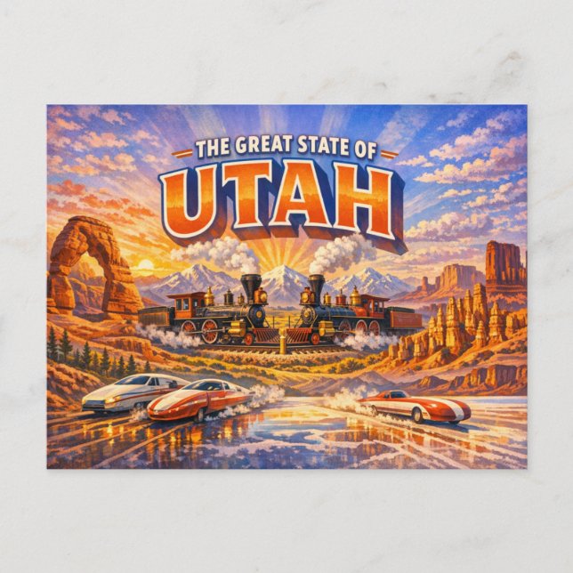 Utah Grußkarte  Postkarte (Vorderseite)