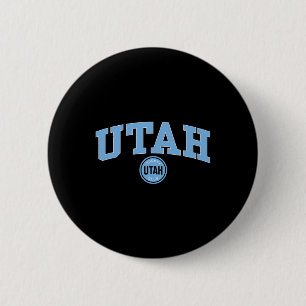 Utah Hockey Club Bogen über Grau Nhl offiziell liz Button