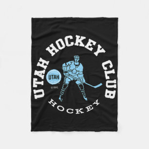 Utah Hockey Club Edge Dark Heather Offiziell Lizen Fleecedecke