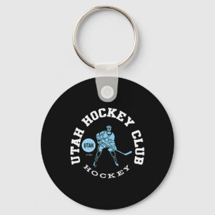 Utah Hockey Club Edge Dark Heather offiziell lizen Schlüsselanhänger