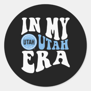 Utah Hockey Club Era Dark Heather Offiziell lizenz Runder Aufkleber