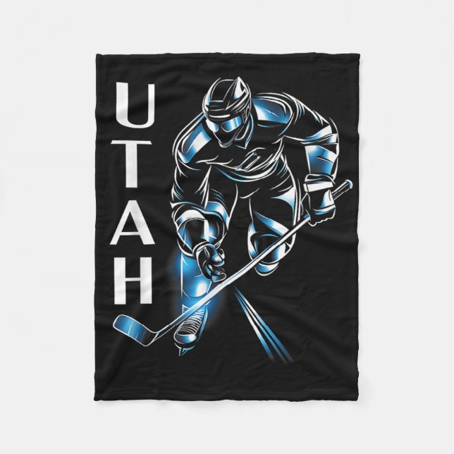 Utah Hockey Fleecedecke (Vorderseite)