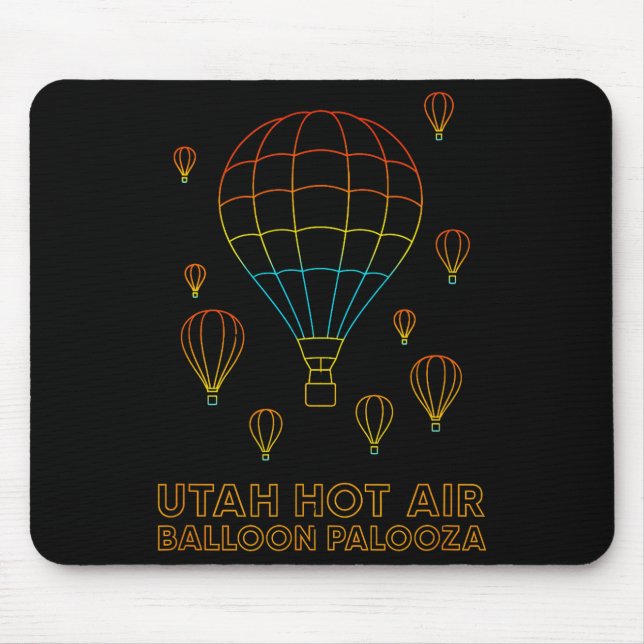 Utah Hot Air Balloon Palooza Apparel  Mousepad (Vorne)
