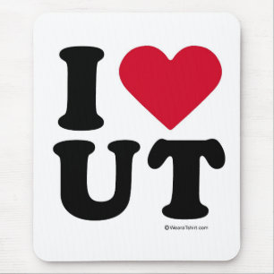 UTAH - "ICH LIEBE UT" "ICH LIEBE UTAH " MOUSEPAD