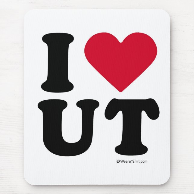 UTAH - "ICH LIEBE UT" "ICH LIEBE UTAH " MOUSEPAD (Vorne)